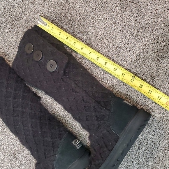 Ugg Australia Women 3066 Tall Button 3 sweater cardi boots shoes sz 7 - Picture 9 of 13